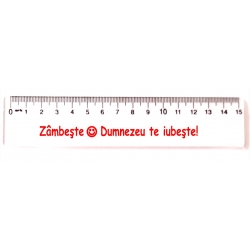 Rigla 15 cm, Zambeste, Dumnezeu te iubeste!